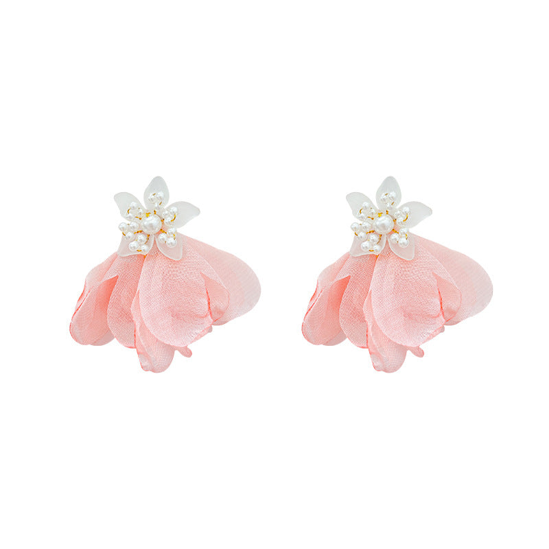 Flower Female Seaside Vacation Dopamine Fashion Temperament Earrings