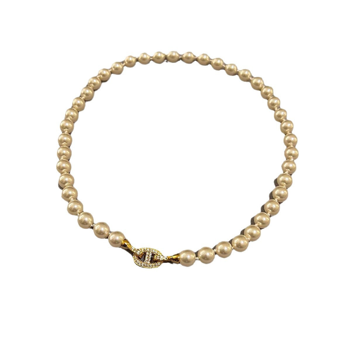 Women's Pig Nose Pearl Light Luxury Download Necklaces