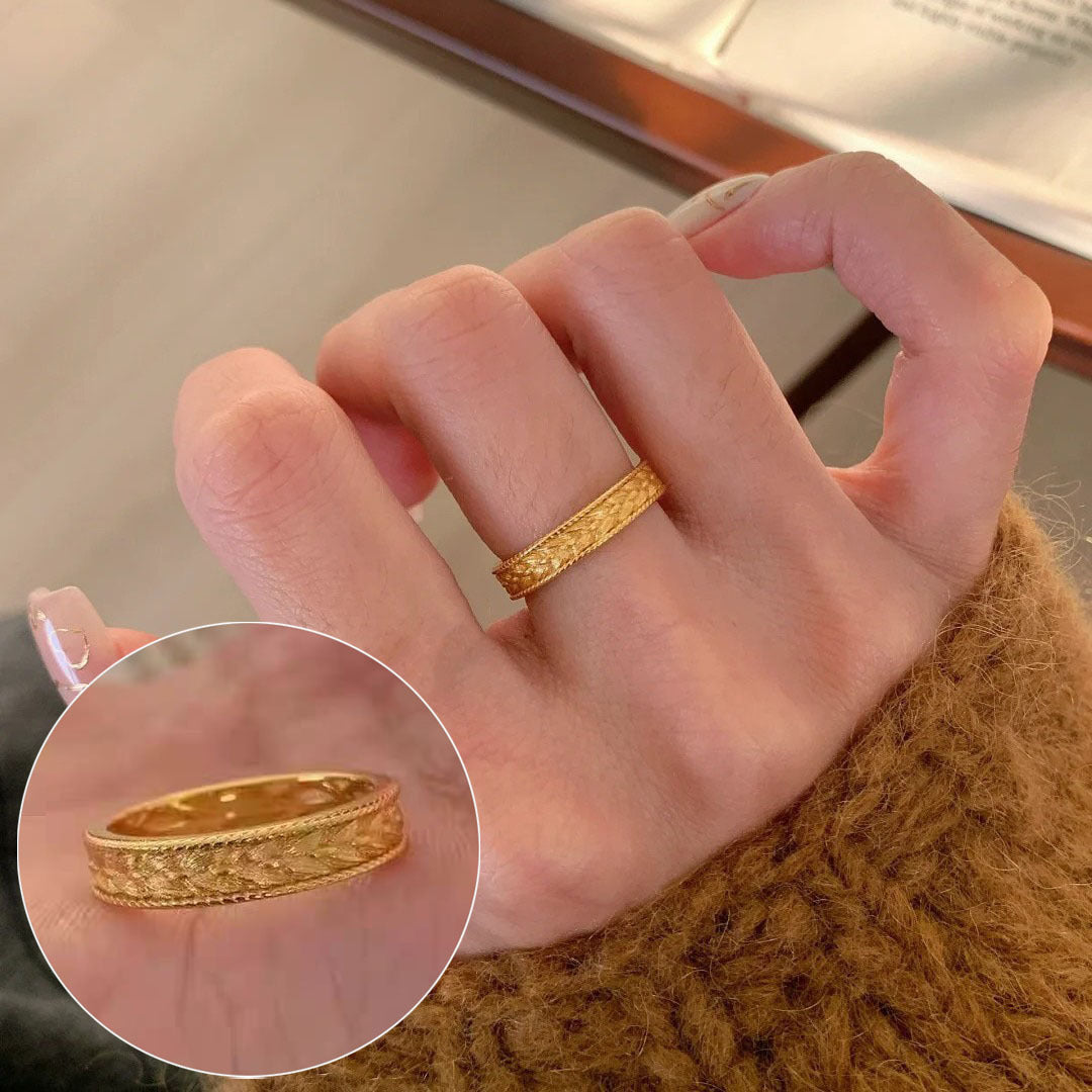 Women's Simple Bamboo Fashion Graceful Personality Niche Opening Ring
