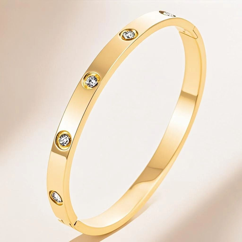 Stainless Steel Light Luxury Stylish Simple Bracelet