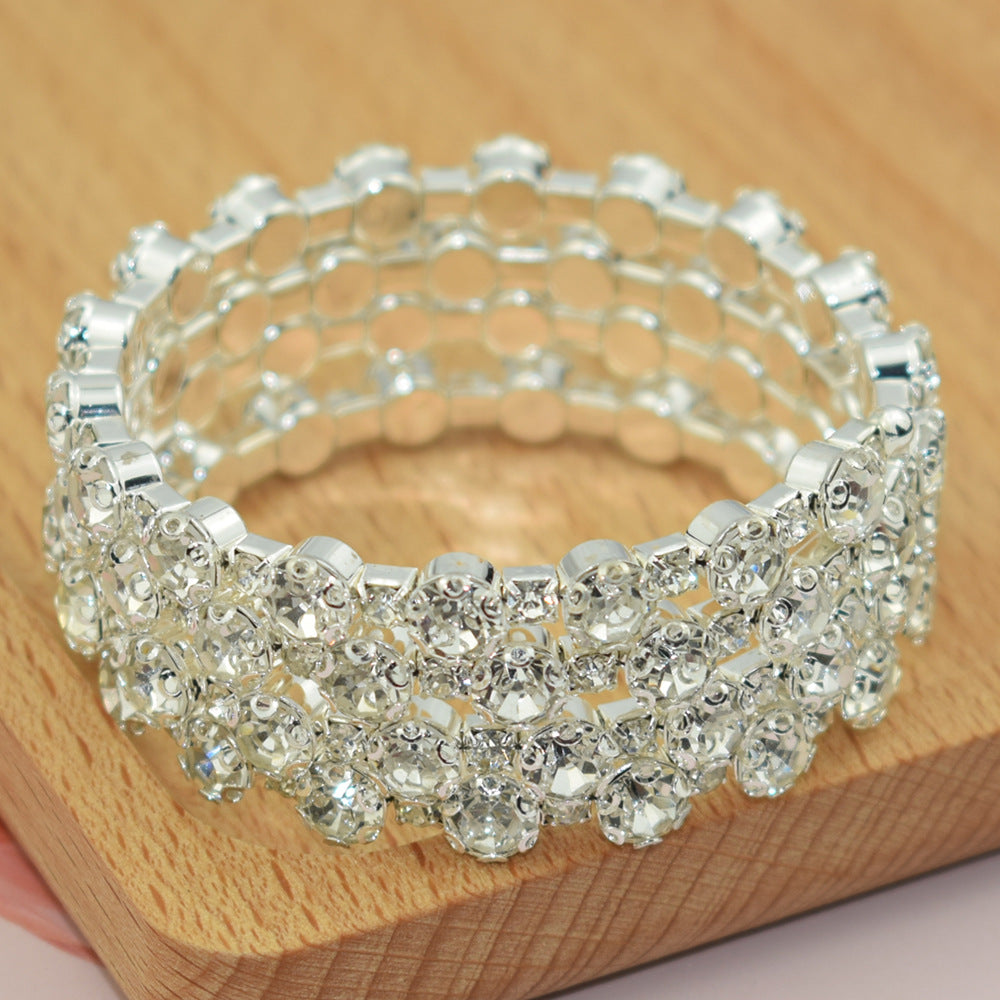 Pretty Exaggerated Personalized Temperament Female Row Bracelets