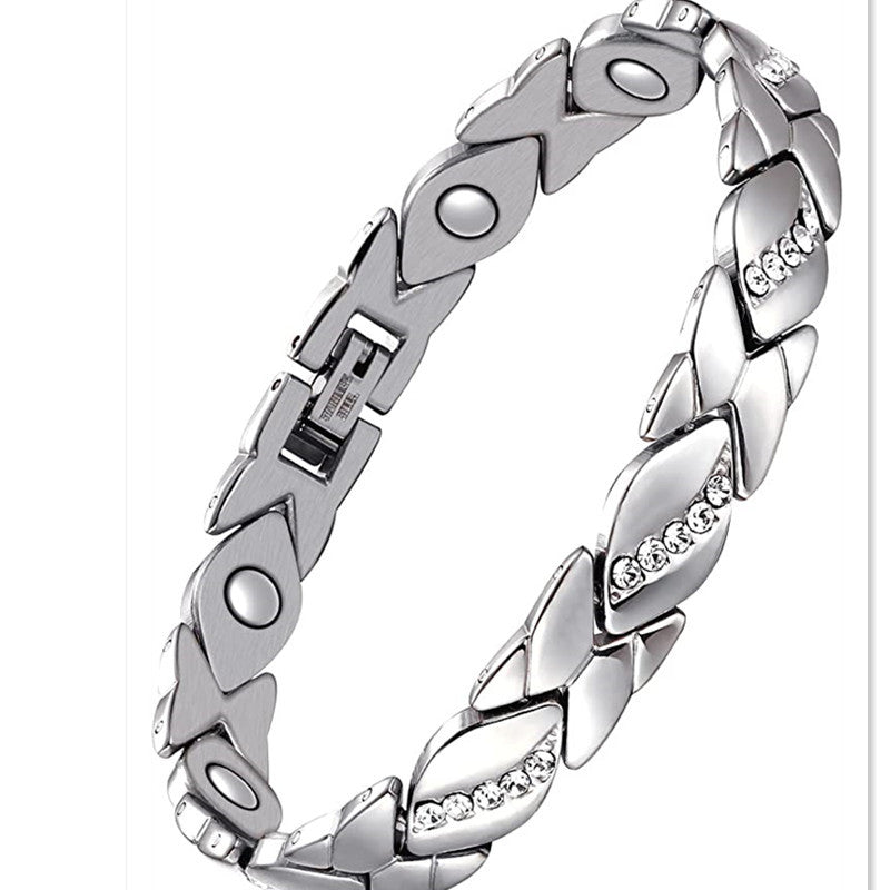 Jin Chen Fashion Alloy Ladies Commuter Plant Flowers Bracelet
