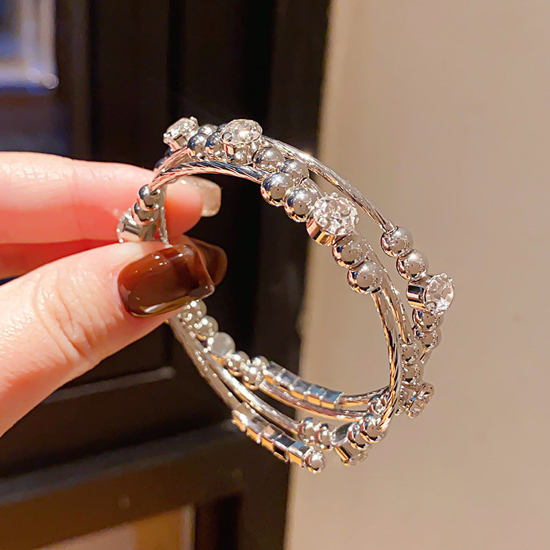 Affordable Luxury Style Geometric Round Open-ended Fashion Elegance Bracelets