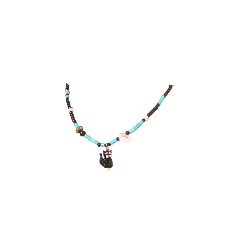 Series Colorful Fun Sweet Cool Female Korean Style Niche Necklace