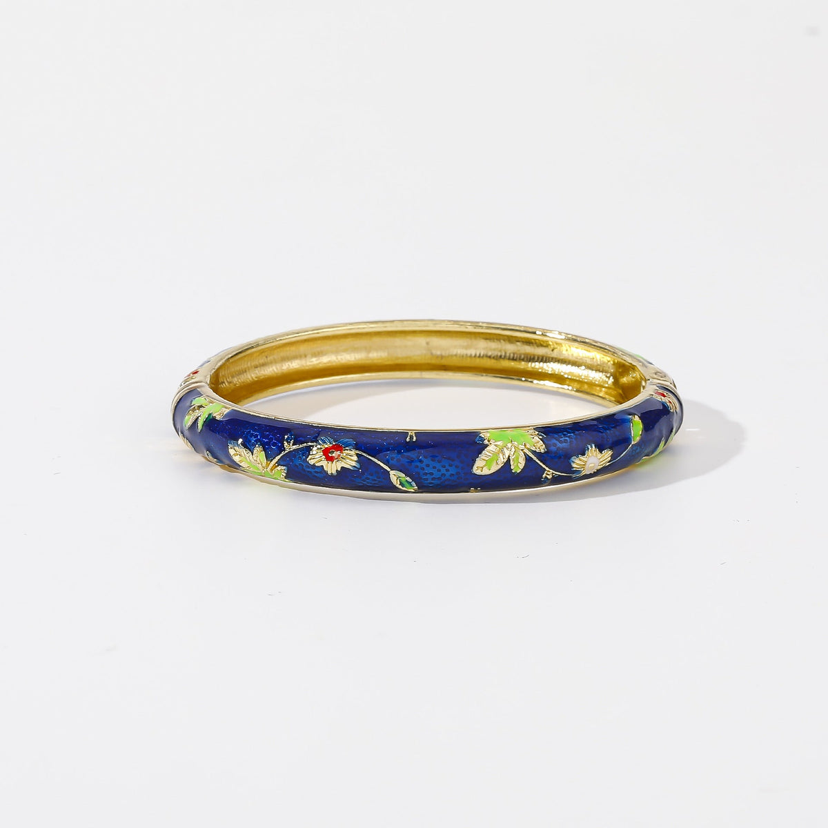 Old Zinc Alloy Imperial Palace Tourist Souvenir Enamel Bracelets