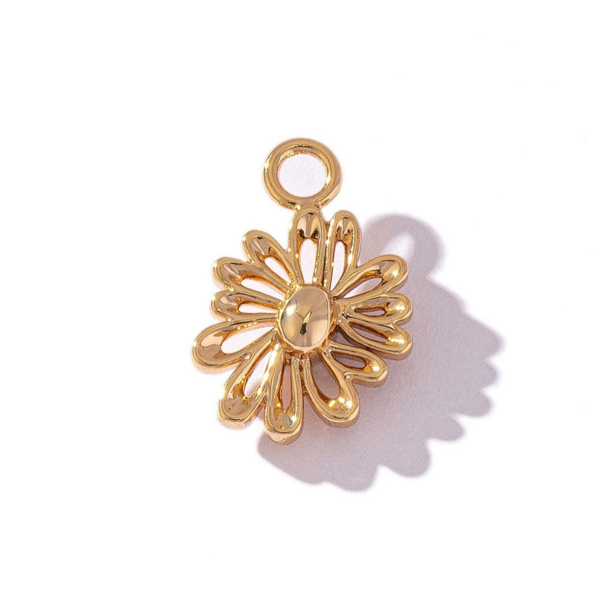 Cartoon Series Small Fruit Dripping Oil Painted Color Gold Pendant