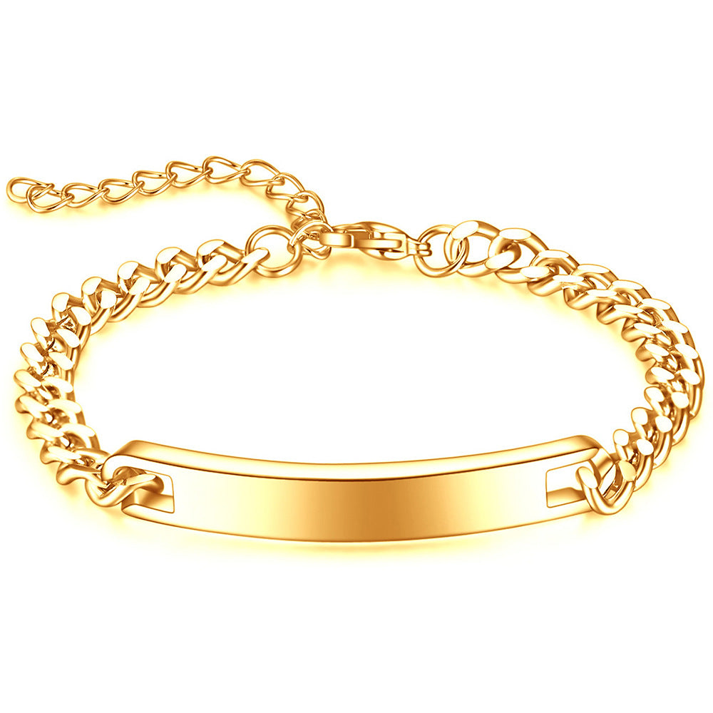 Personalized Simple Four-color Stainless Steel Curved Fashion Bracelets