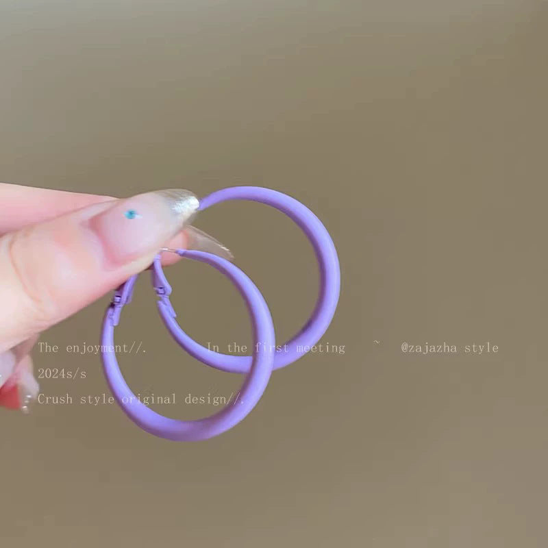Flower Female Seaside Vacation Dopamine Fashion Temperament Earrings