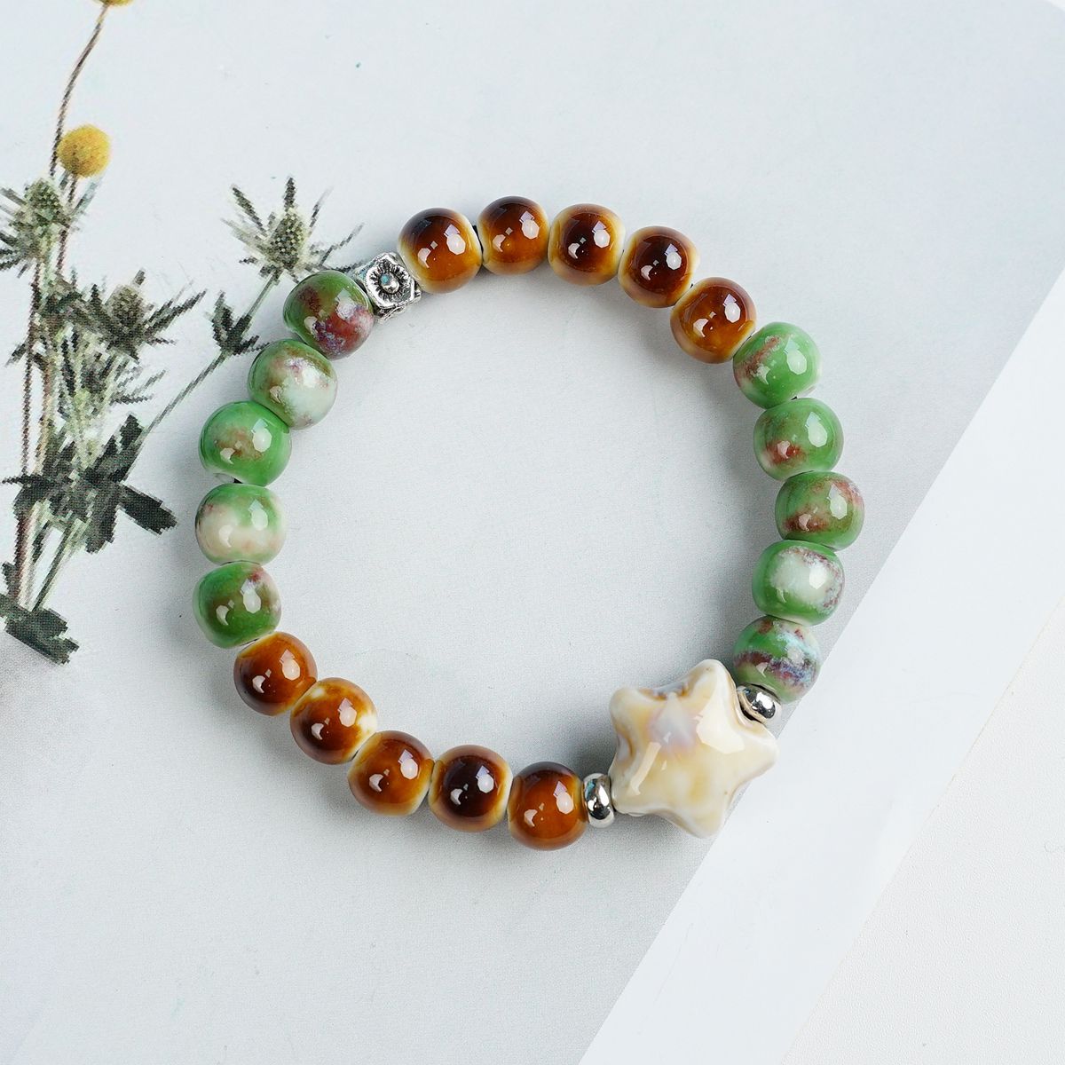 Female Blue Color Artistic Ancient Style Bracelet