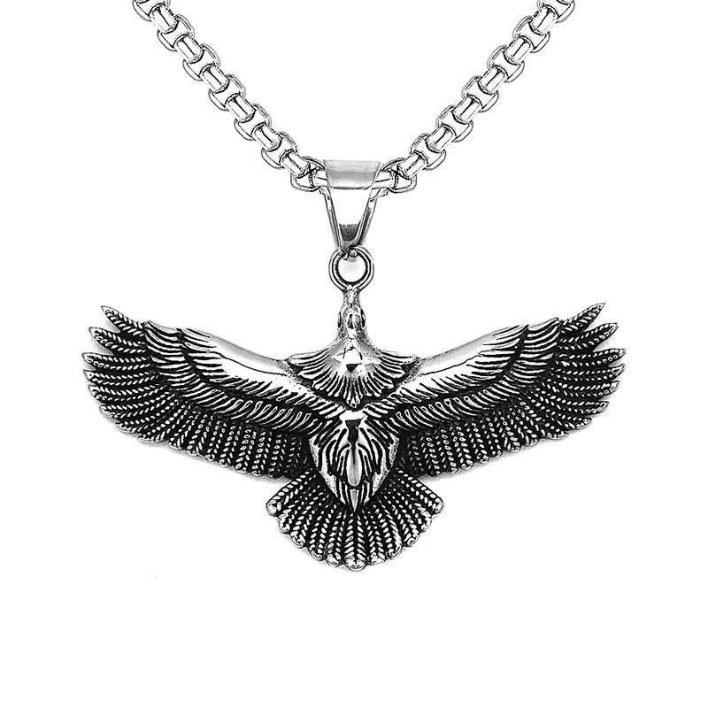 Men's Black Golden Sier Domineering Drip Cross Necklace
