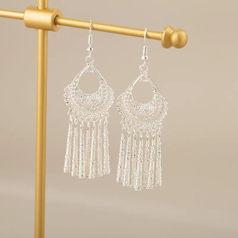High Sense Small Chinese Ethnic Water Earrings