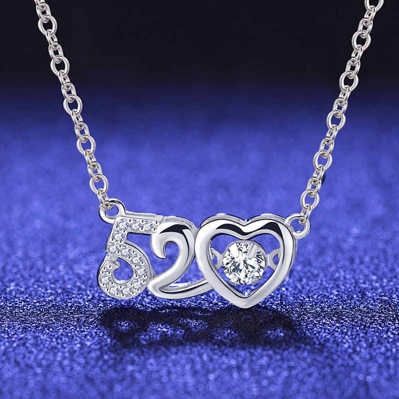 Streaming On Sier Eight Hearts Arrows High Imitation Color Pendant