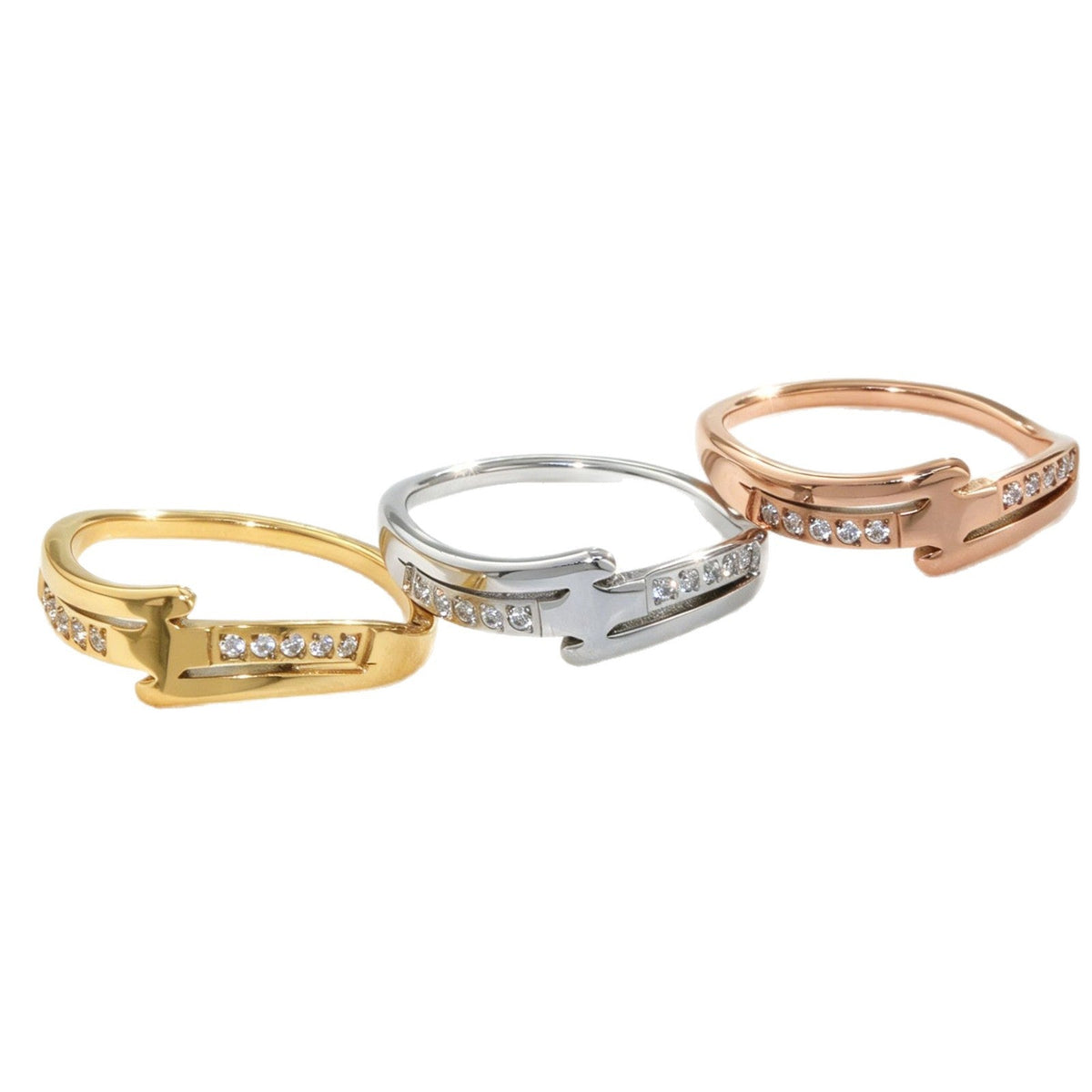 Steel Female Niche Design Advanced Commute Exquisite Little Ring