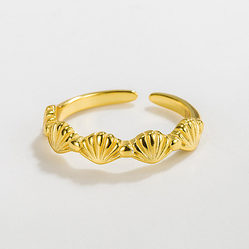 Women's Style Design Minimalist Shell Fashion Personalized Cold Rings