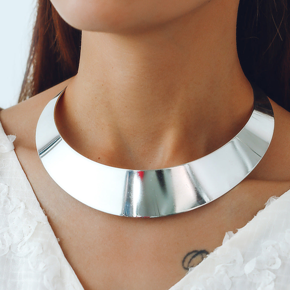 Punk Hilary Tsui Metal Exaggerated Neckband Necklaces