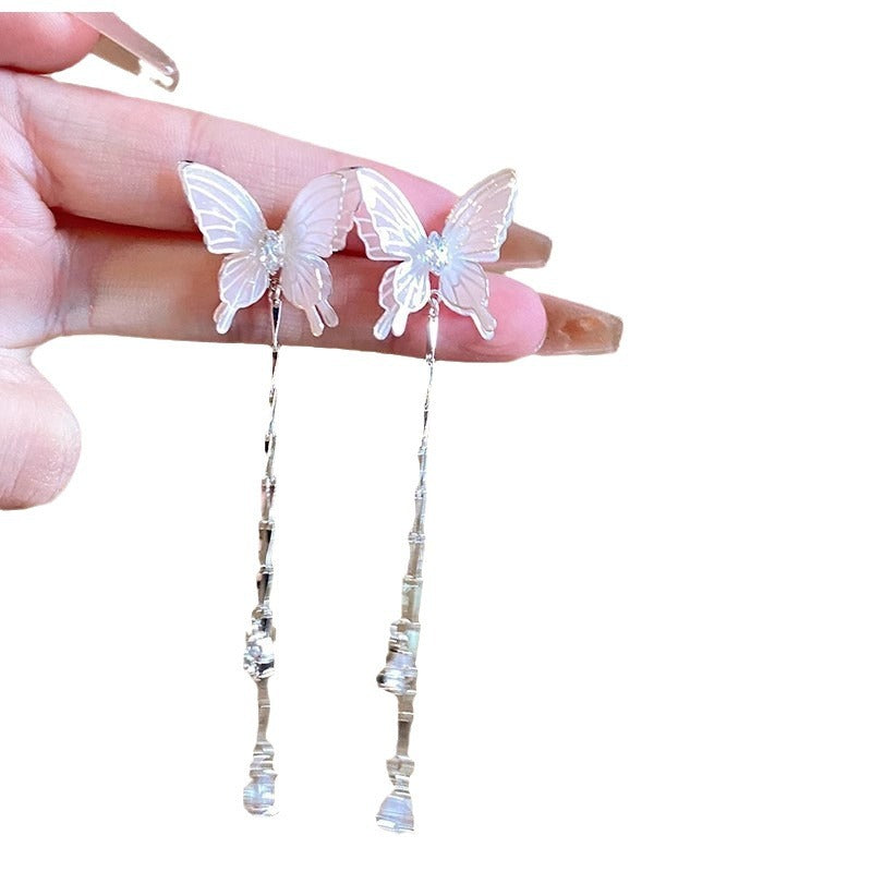Women's Style Fairy Butterfly Three-dimensional For Sweet Earrings