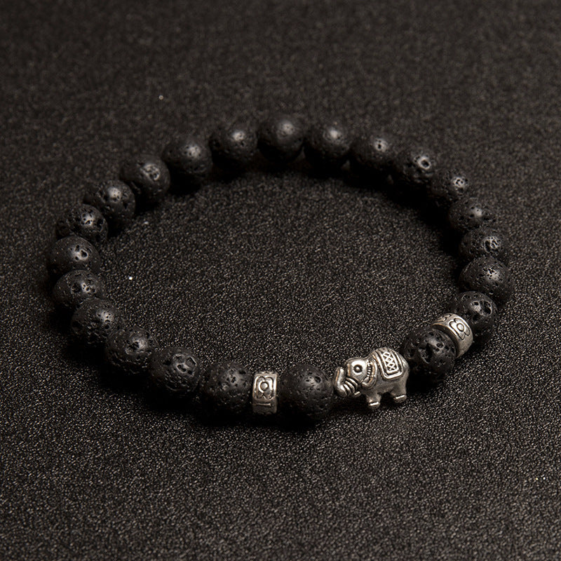 Natural Stone Beaded Cute Fashion Elephant Bracelets