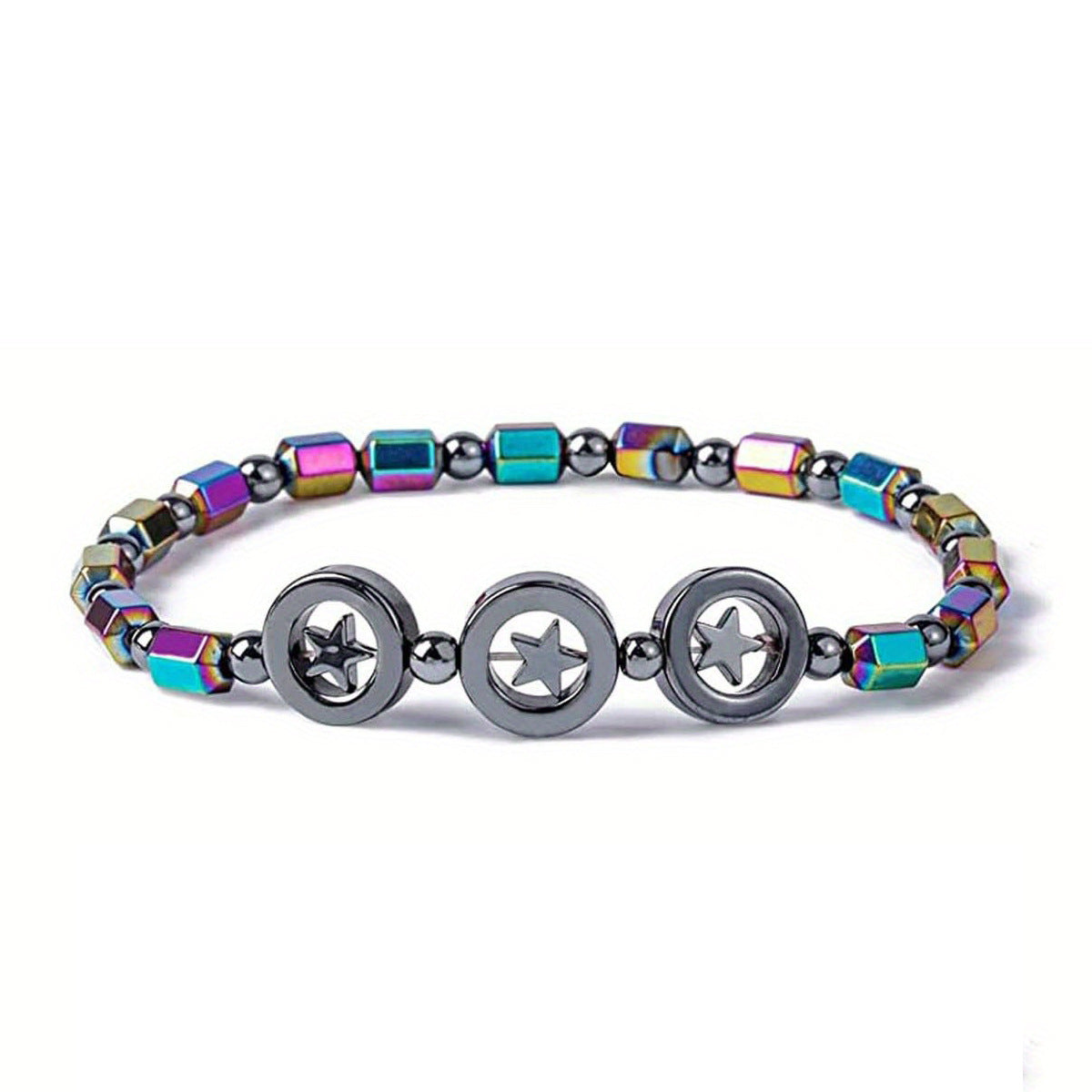 Women's Yoga Magnet Natural Stone Haematite Bracelet