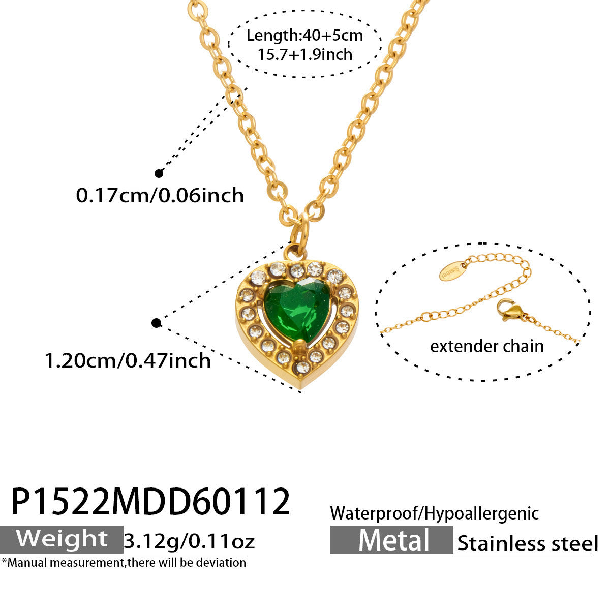 Flash Zircon Stainless Steel Combination Exquisite Gorgeous Full Jewelry Set