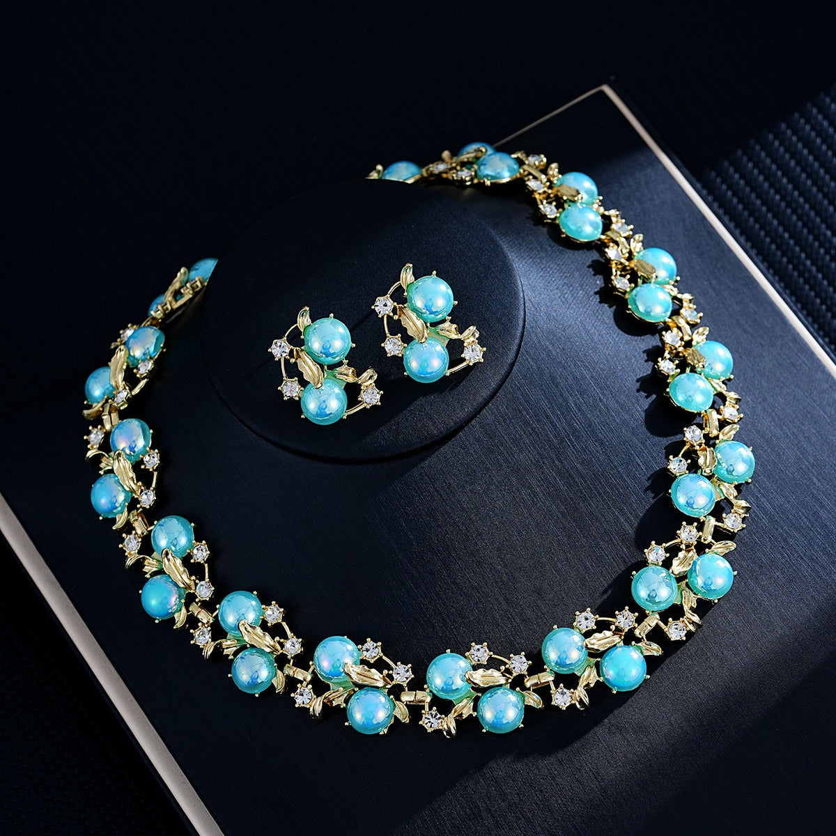 Two-piece Three-piece Bridal Wedding Dress Suit Female Jewelry Set