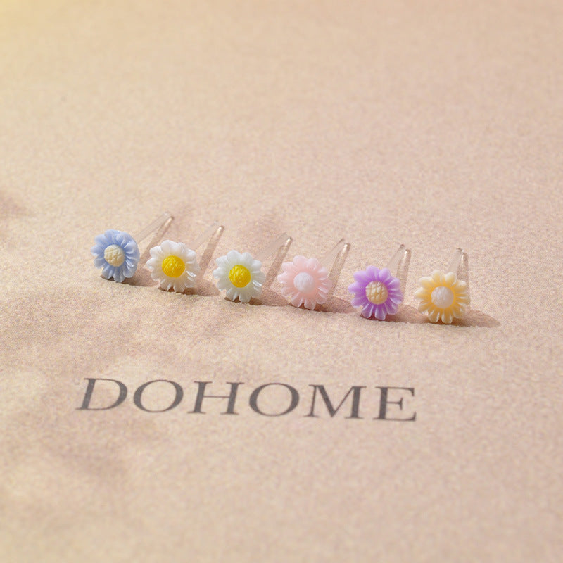 Temperamental Minority Exquisite Camellia Cherry Blossom Korean Stud Earrings