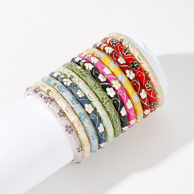 National Fashion Ancient Style Cloisonne Enamel Tourism Bracelet