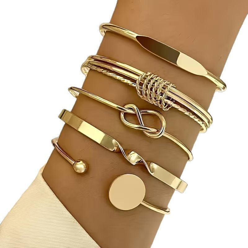 Personality Simple Chain Vintage Stylish Glossy Bracelets