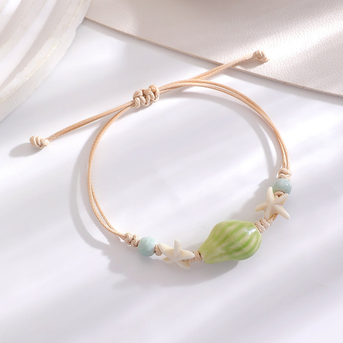 Summer Ocean Style Cartoon Shell Female Bohemian Woven Turtle Jewelry Set