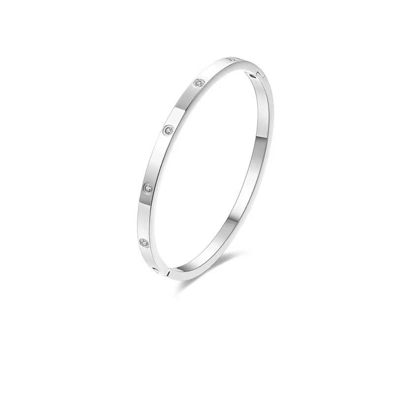 Starry Sier Simple Series High-grade Classic Bracelet