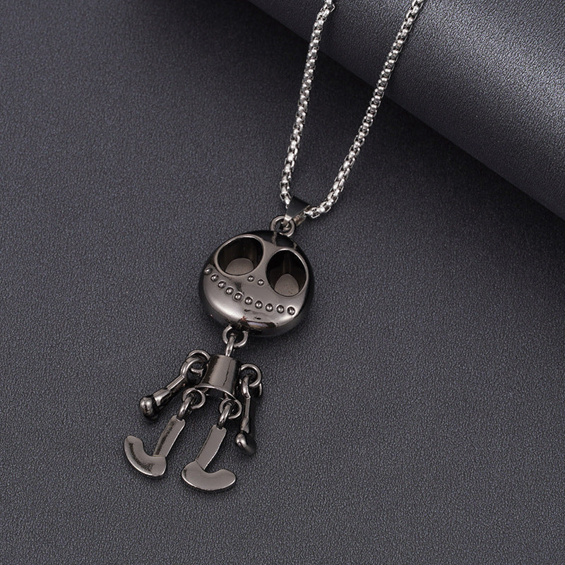 Women's & Men's Steel Hip Hop Fashion Catwalk Sweater Necklaces