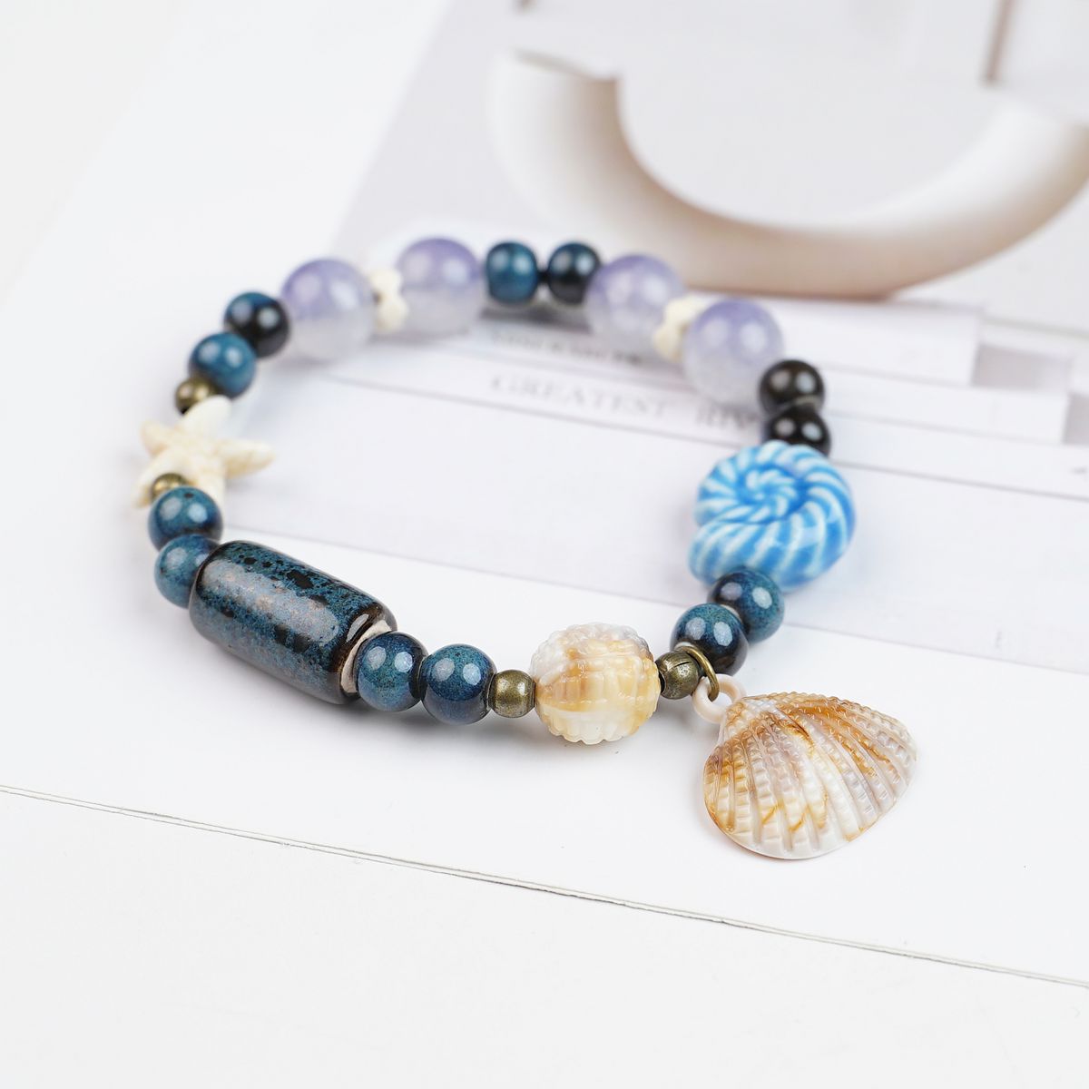 Ocean Ceramic Summer Travel With High Sense Niche Beaded Bracelet