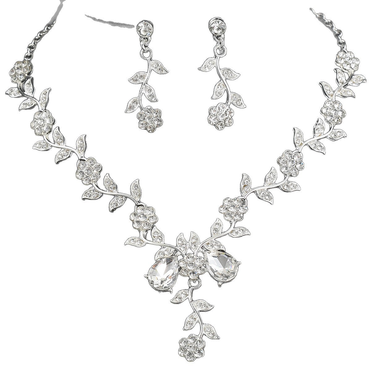 Women's Alloy Rhinestone Wedding Bridal Decoration Banquet Jewelry Set
