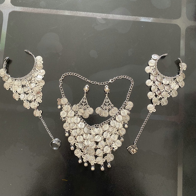 Performance Costume Belly Gold Beauty Head Hair Bracelets