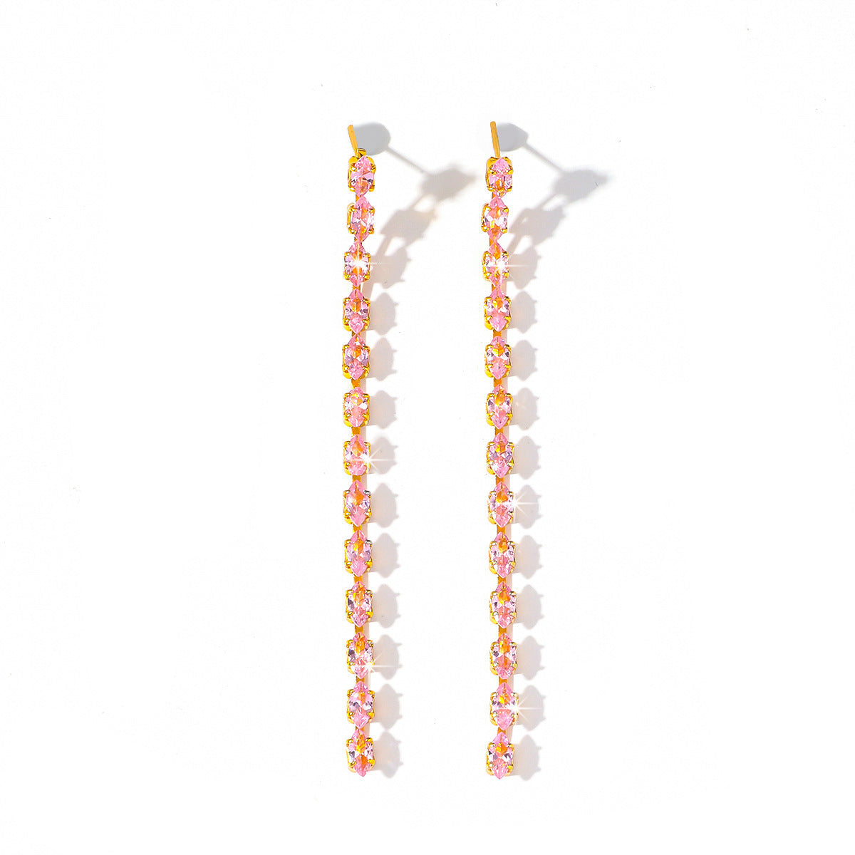Design Temperament Entry Lux Niche Fashion Minimalism Zircon Stud Earrings