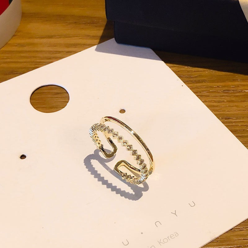 White Shell Design Index Finger Trendy Fashion Rings