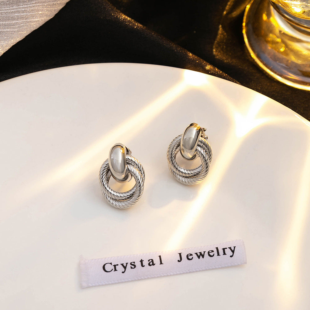 Simple Style Geometric Round Minimalist Irregular Circle Clips Rings