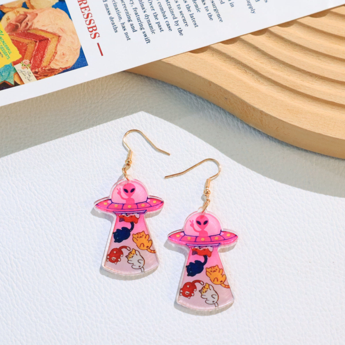 Women's Personalized Funny Alien Cat Animal Daily Party Earrings