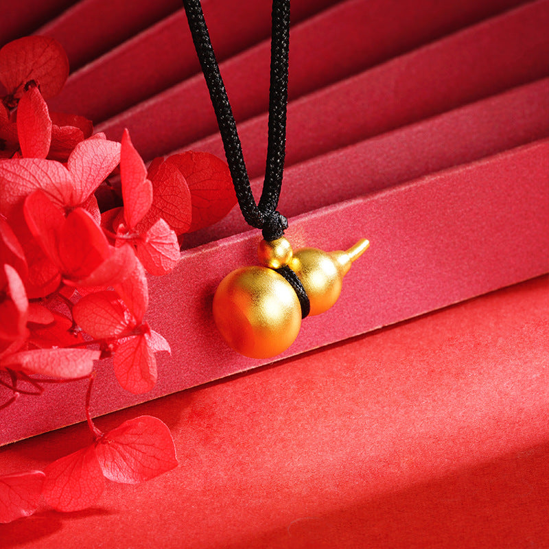 Women's & Men's Alluvial Gold Gourd Chinese Style Retro Necklaces