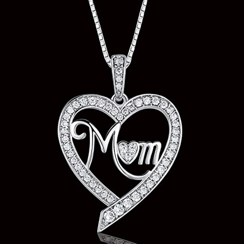 Glamorous Shi Mother's Day Gift Heart-shaped Necklaces