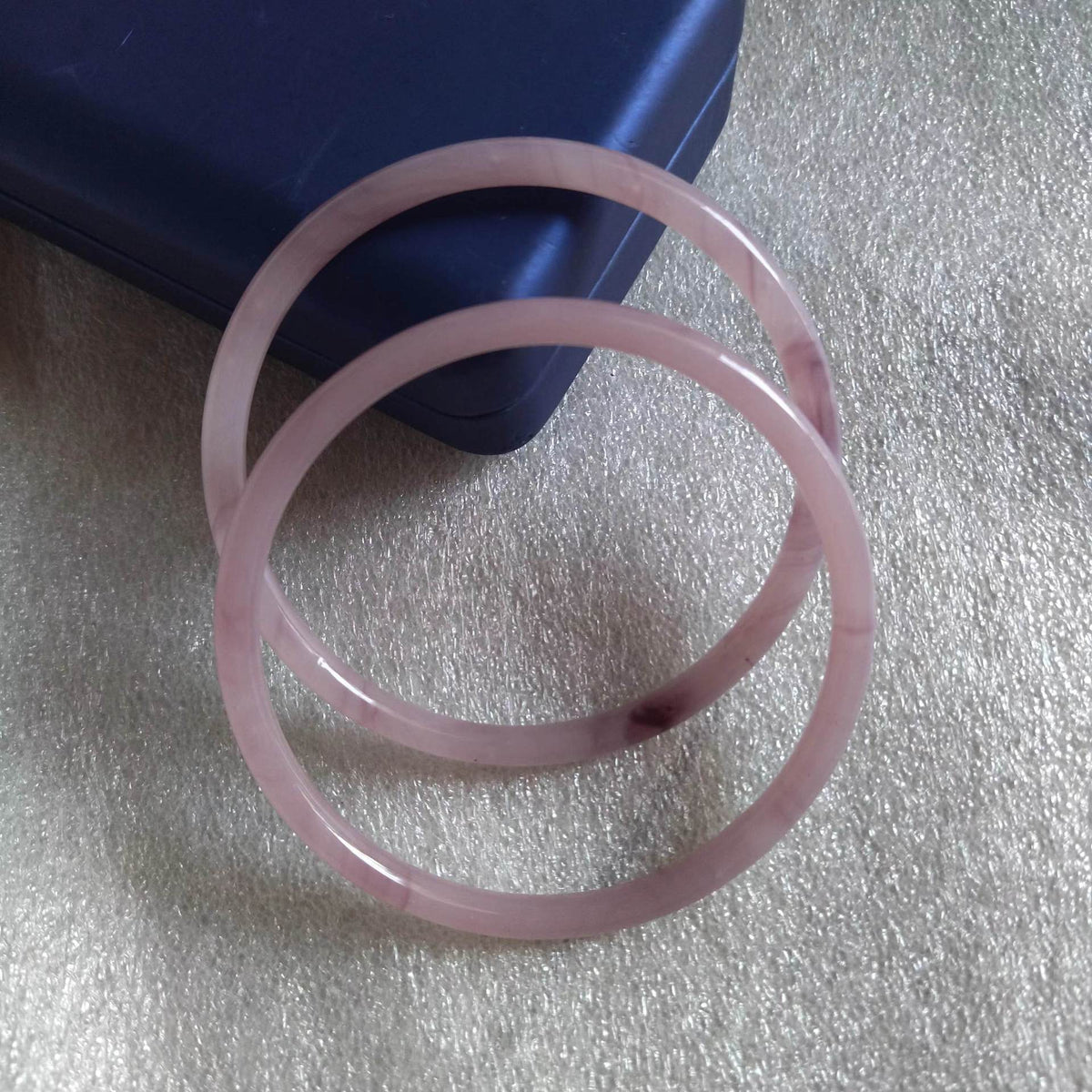 Inner Diameter Jingle Glass Imitation Jade Fine Rings