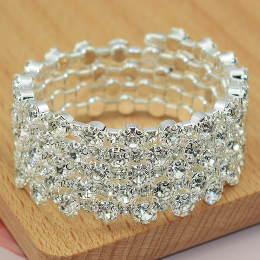 Pretty Exaggerated Personalized Temperament Female Row Bracelets