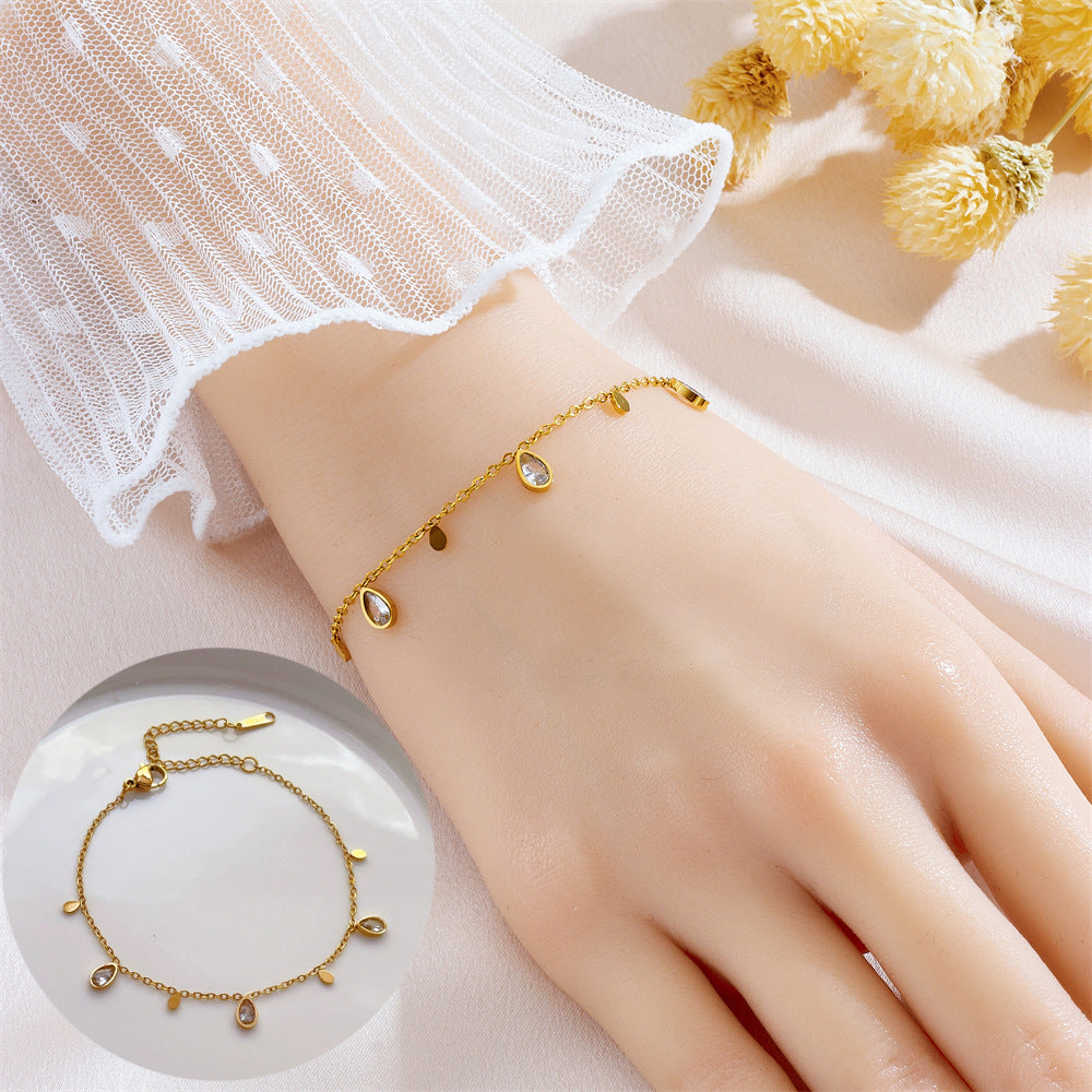 Women's Mei Chen Gold Simple Versatile Personality Affordable Luxury Bracelets