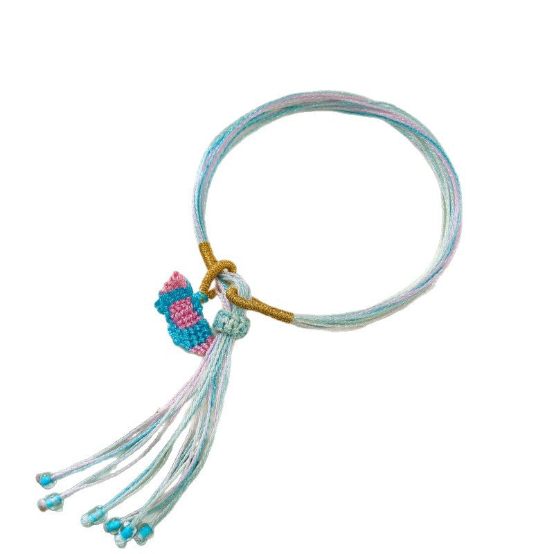 Children's Rope Dragon Boat Festival Hand-woven Magic Color Thousand Silk Long Bracelets