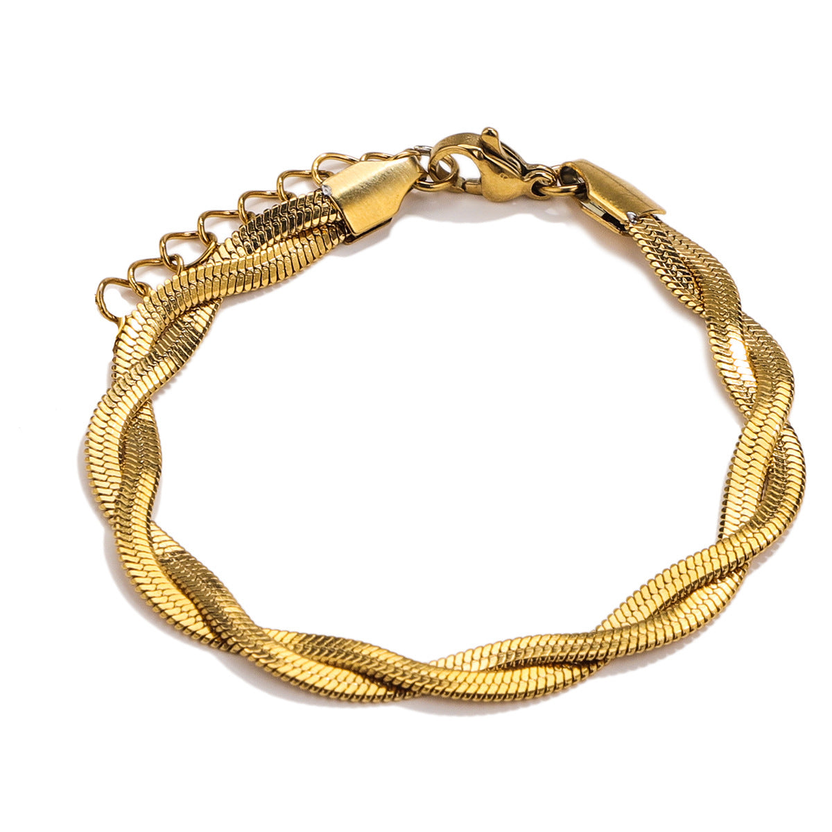Personalized Woven Titanium Steel Twin Female Choker Necklace