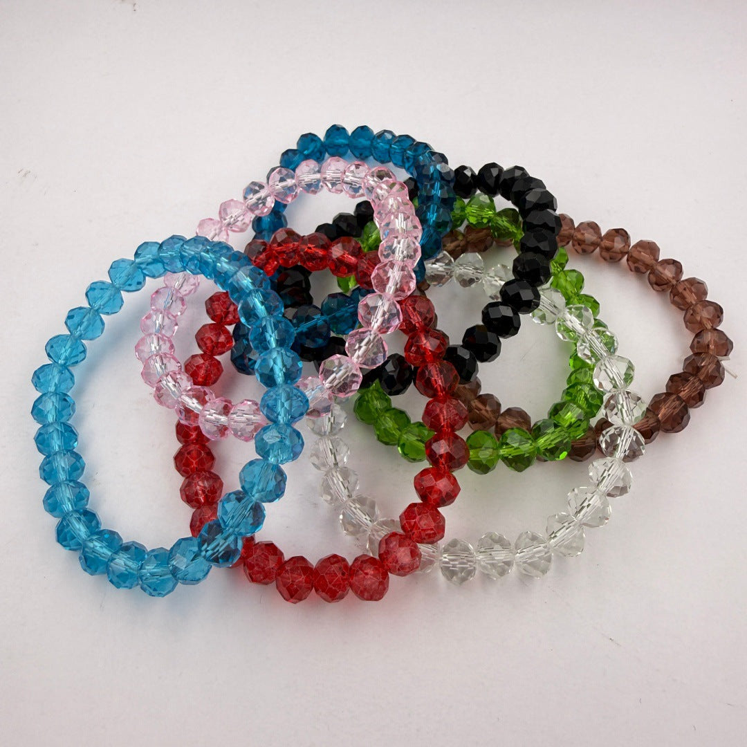 Women's Popular Diamond Crystal String Beads Multicolor Minimalism Fashion Bracelets