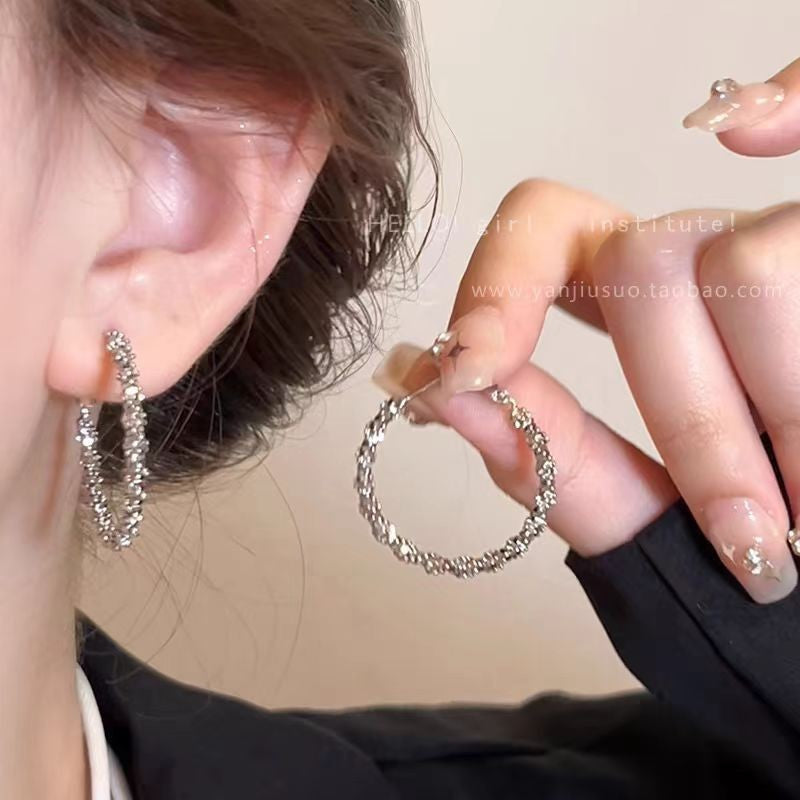 Women's Round High-grade Light Luxury Minority Design Tassel Earrings