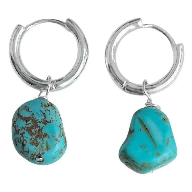 Women's Turquoise Nepal Tibetan Unique Beautiful Retro Ear Clip