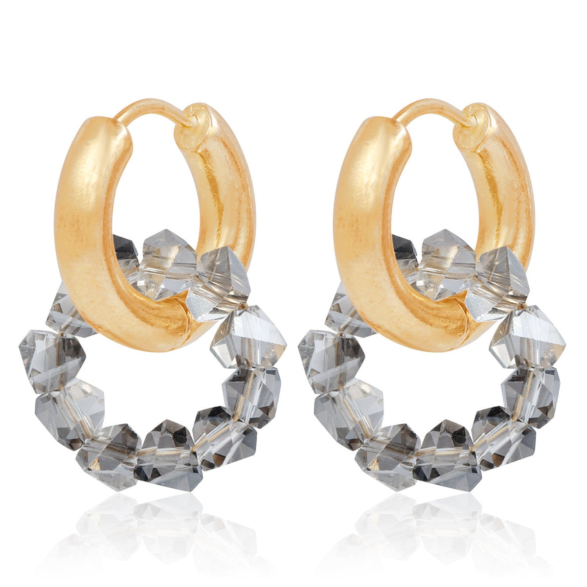 Hoop Hot Pointed Crystal Personality Minimalist Elegant Earrings