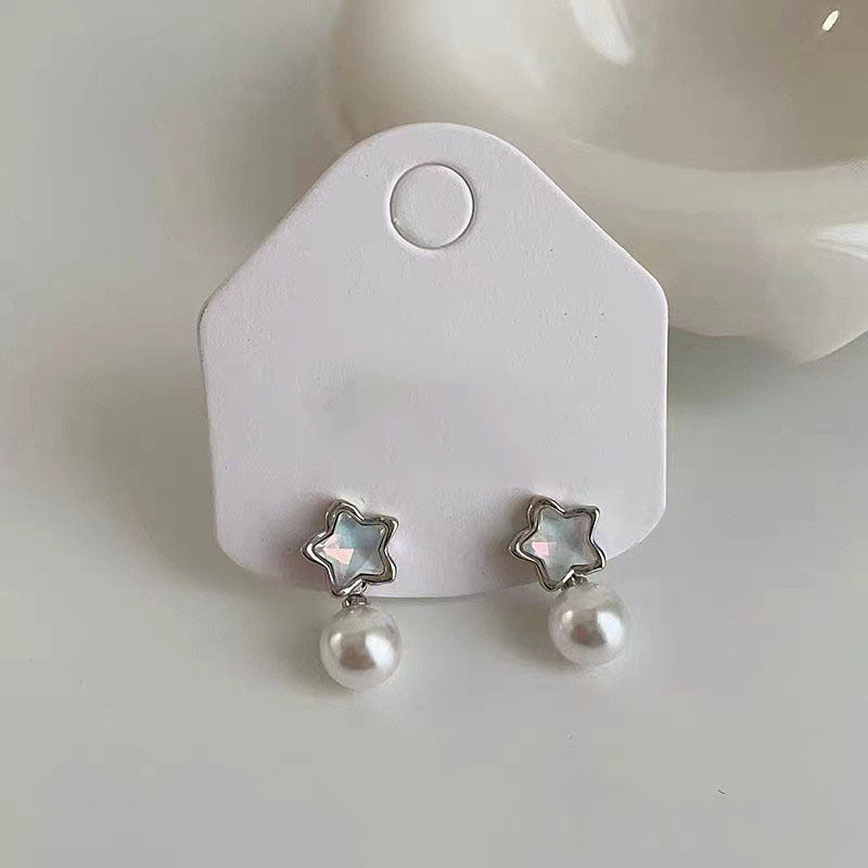 Women's Luxury Camellia Design Drip Glazed Flower Fashionable High-grade Earrings