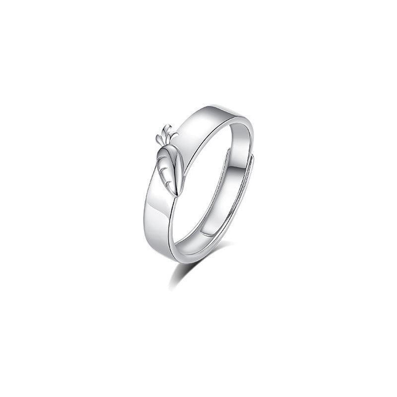 High-grade Couple Carrot Bunny Boutique Valentine's Day Rings